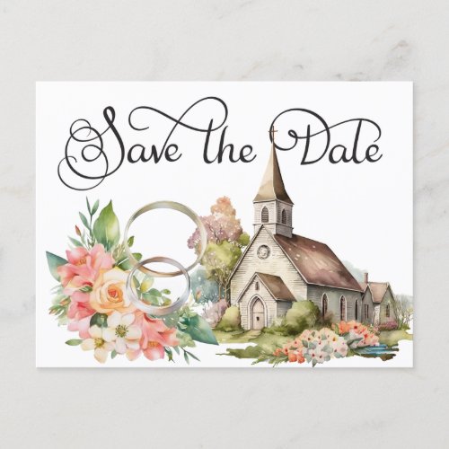 Customize Wedding Save The Date  Holiday Postcard