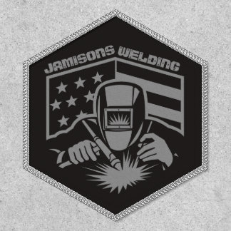 Customize Welding Contractor USA Flag Patriotic Patch