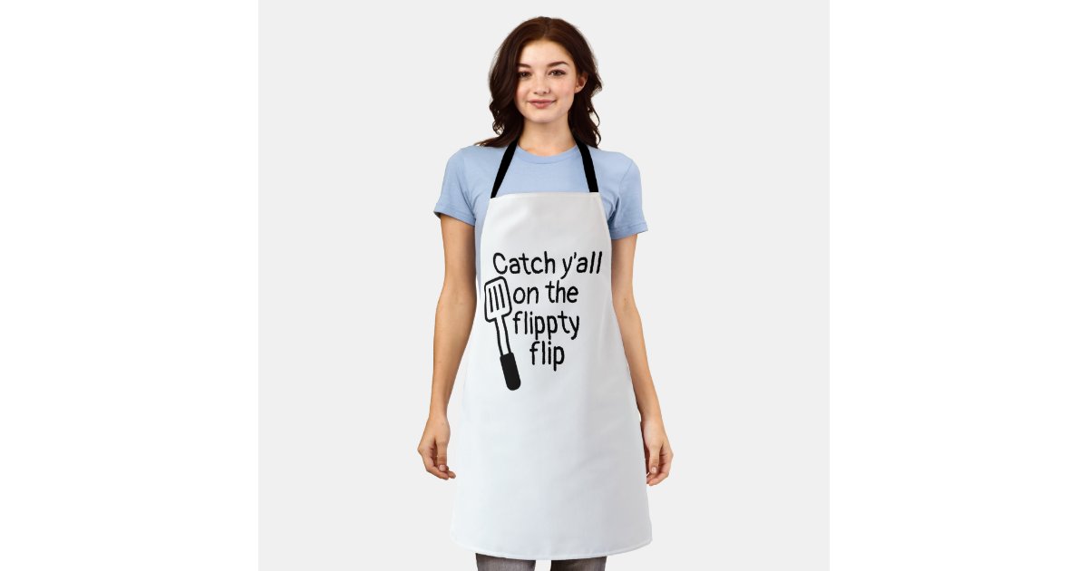 Personalized Kitchen Aprons Floral Initial Design w/Name Text - Customized  Women Cooking Apron w/Pockets Custom Chef White Gifts for Baking Bbq Grill