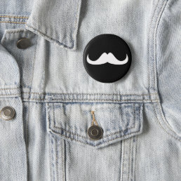 Customize white mustache black button