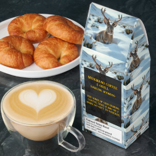 Customize Winter Desert Jackalope Cafe Gift Roasted Coffee