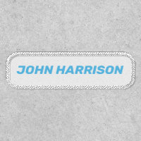 Customize with name, bold italic light blue white