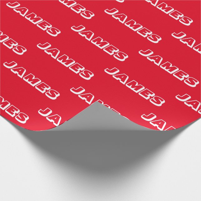 Customize with Name, Text, Birthday Gift Wrapping Paper (Corner)
