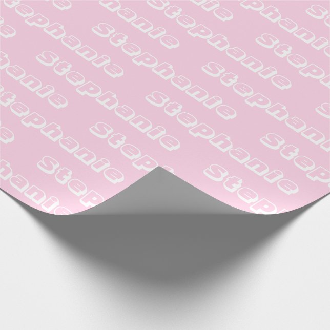 Customize with Name, Text, Birthday Gift Wrapping Paper (Corner)