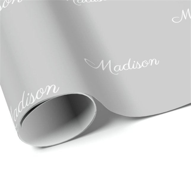 Customize with Name, Text, Birthday Gift Wrapping Paper (Roll Corner)