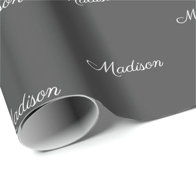 Customize with Name, Text, Birthday Gift Wrapping Paper (Roll Corner)