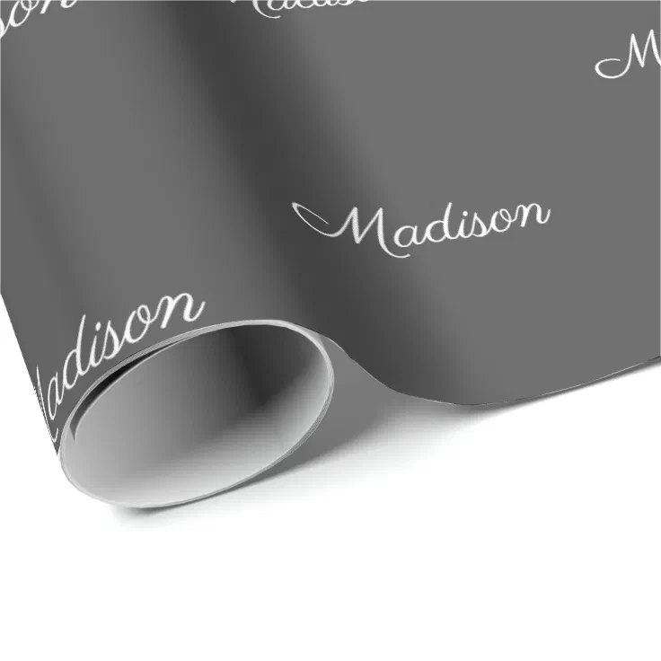 Customize with Name, Text, Birthday Gift Wrapping Paper Zazzle