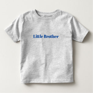Customize with name text minimalist Little Brother Toddler T-shirt