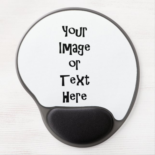 Customize with personalized pictures and text gel mouse pad (Front)