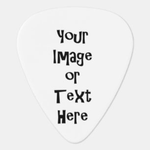 Customize with personalized pictures and text guitar pick
