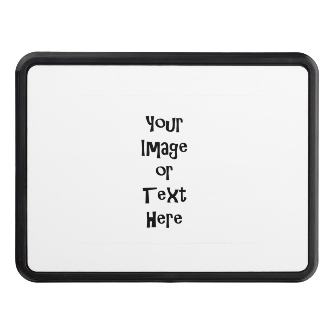 Customize with personalized pictures and text hitch cover Zazzle