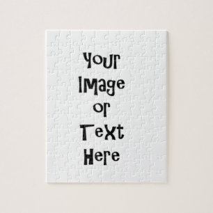 Customize with personalized pictures and text jigsaw puzzle