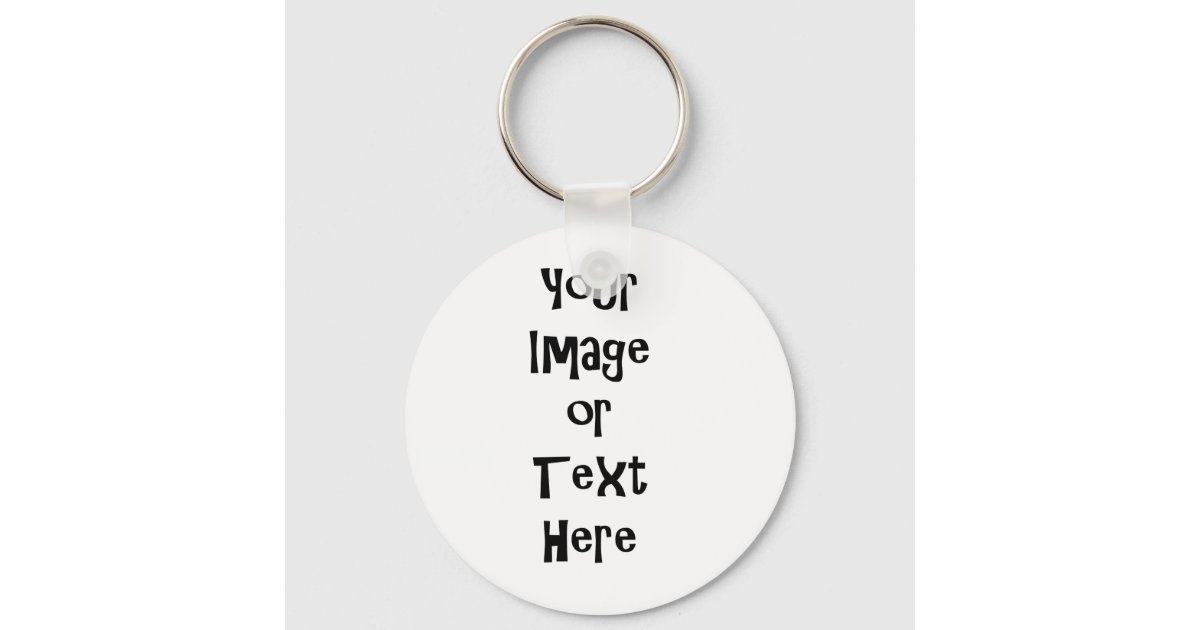 Customize with personalized pictures and text keychain | Zazzle