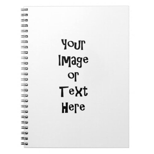 Customize with personalized pictures and text notebook