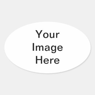 Customize with your companies logo or name oval sticker