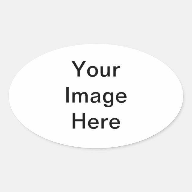 Customize with your companies logo or name oval sticker (Front)