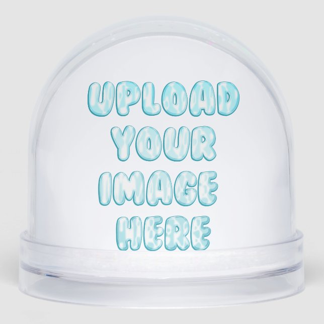 Customize with Your Full Size Photo Snow Globe (Front)