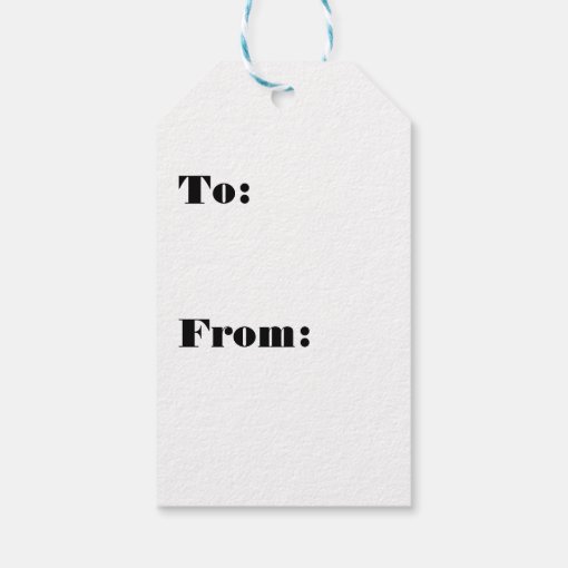 Customize with Your Image Gift Tags Zazzle