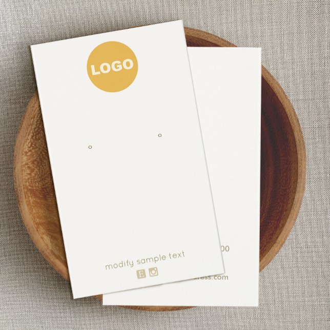 Customize With Your Logo Cream Earring (Creator Uploaded)