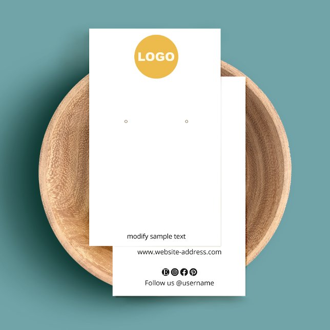 Customize With Your Logo Cream Earring (Creator Uploaded)