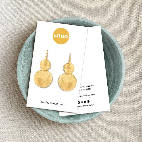 Customize With Your Logo  Earring Display