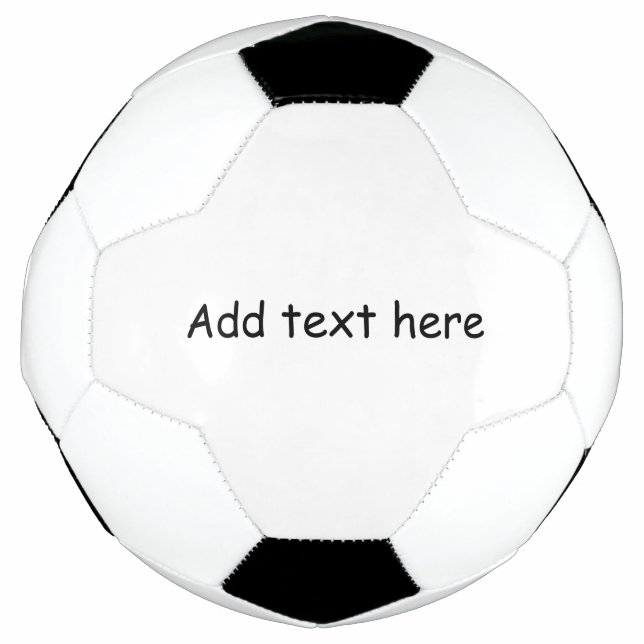 Customize with your own text soccer ball (Front)