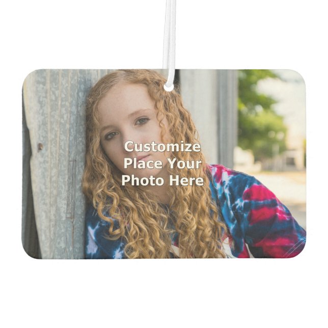 Customize With Your Photo Air Freshener (Back)