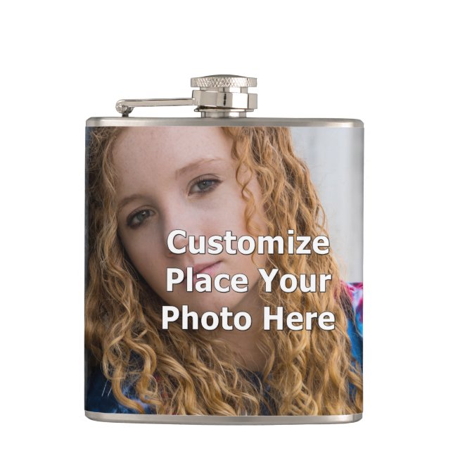 Customize With Your Photo Flask (Front)