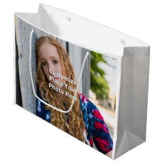Customize With Your Photo Large Gift Bag