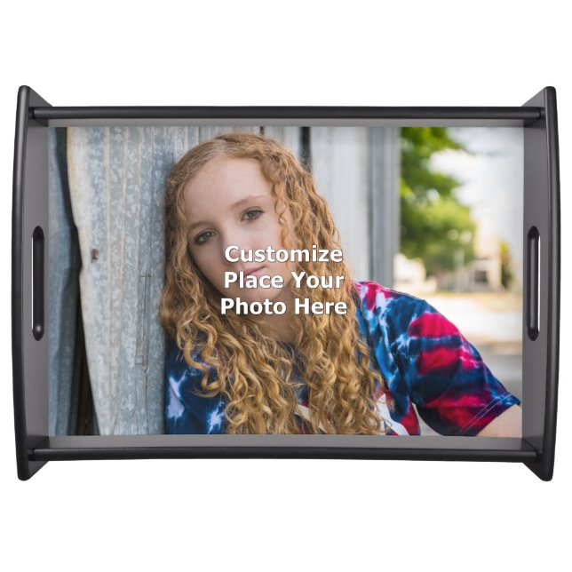 Customize With Your Photo Serving Tray (Front)