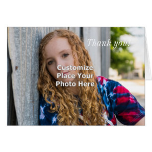 Customize With Your Photo Thank You Card