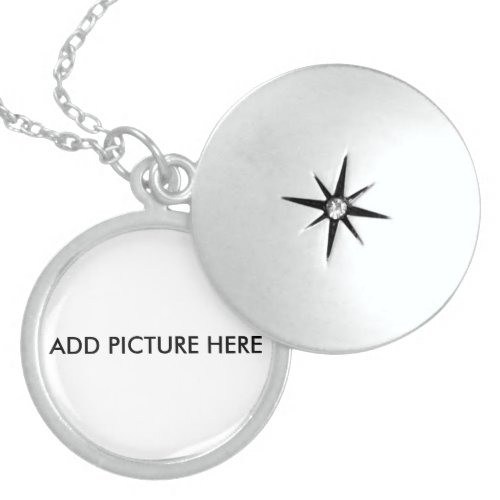 Customize  With your Picture sterling silver Locket Necklace