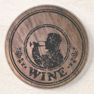 Customize Wood and Wine Coaster