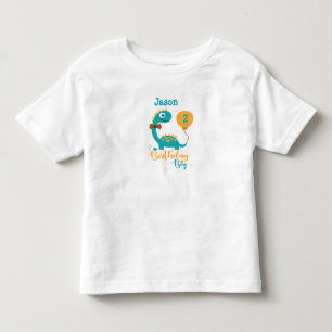 Customize Your Age Dino Birthday Boy Toddler T-shirt