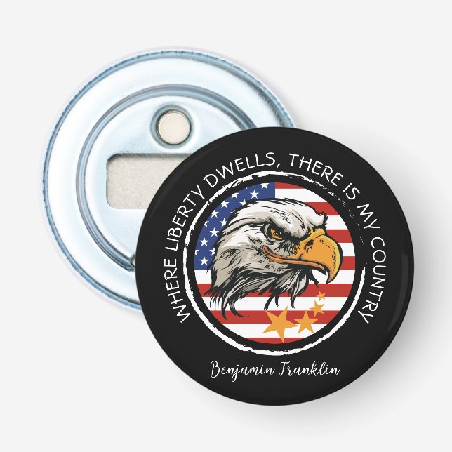 Customize your American Eagle design Bottle Opener (Front)