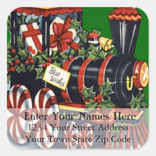 Customize Your Background Christmas Address Label