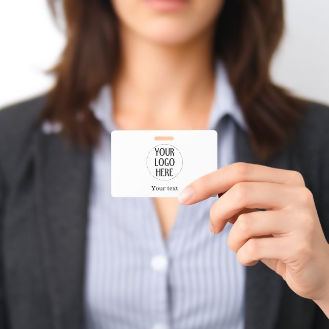 Customize Your Black White company logo and text Badge (Presented)