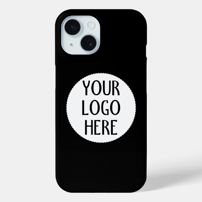 Customize Your Black White company logo Case-Mate iPhone Case (Back)