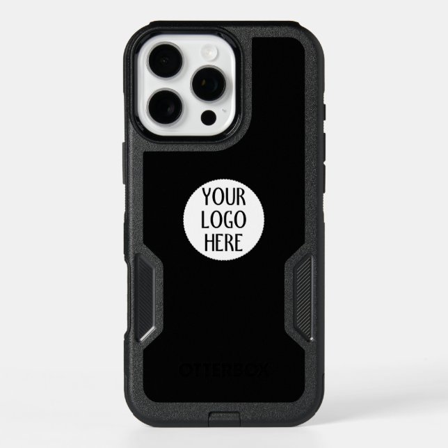 Customize Your Black White company logo Otterbox iPhone Case (Back)