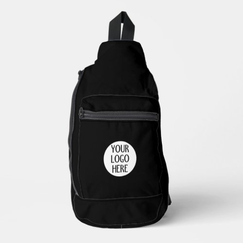 Customize Your Black White company logo Sling Bag