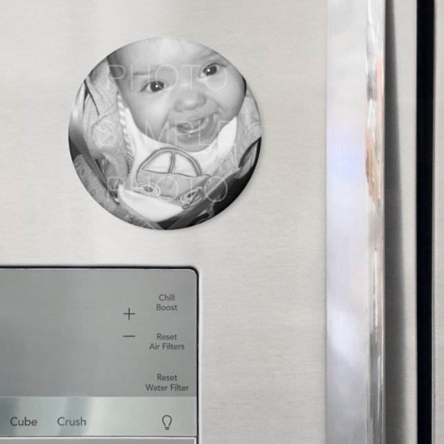 Customize Your Black White photo Magnet (In Situ (Fridge))