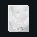 Customize Your Black White photo Monogram name Letterhead<br><div class="desc">Personalize unique cool Photo gift for anyone. Custom present with your favorite black and white photo and your name or any other text.</div>