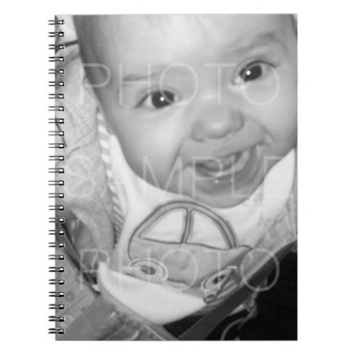 Customize Your Black White photo Notebook