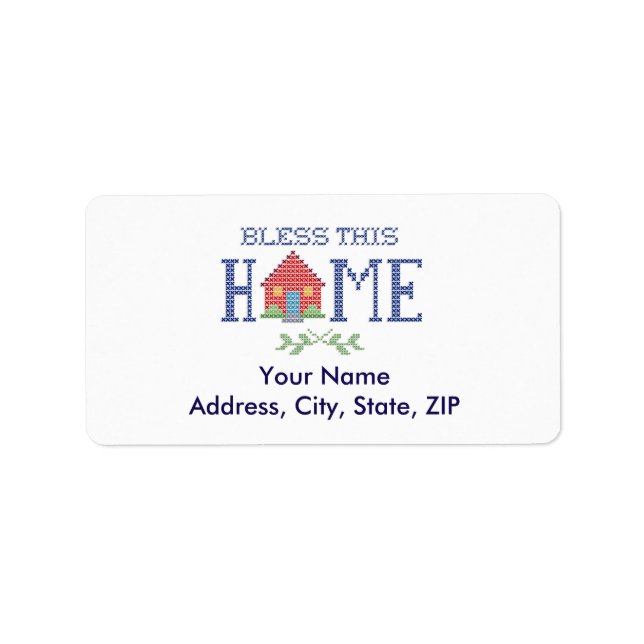 Customize Your Bless This Home Label (Front)