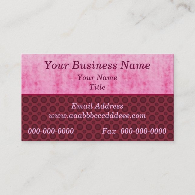 Customize Your Business Card (Front)