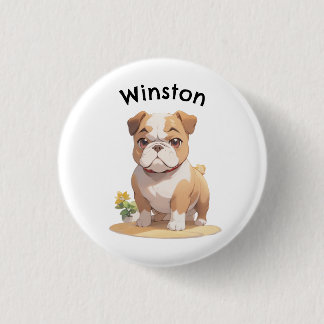 Customize Your Canine Companion: Anime Style Button