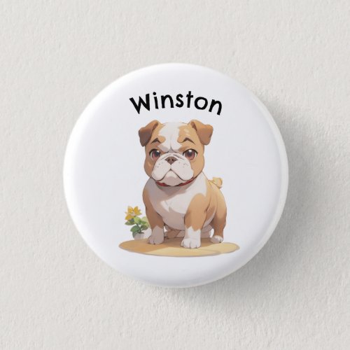 Customize Your Canine Companion Anime Style Button