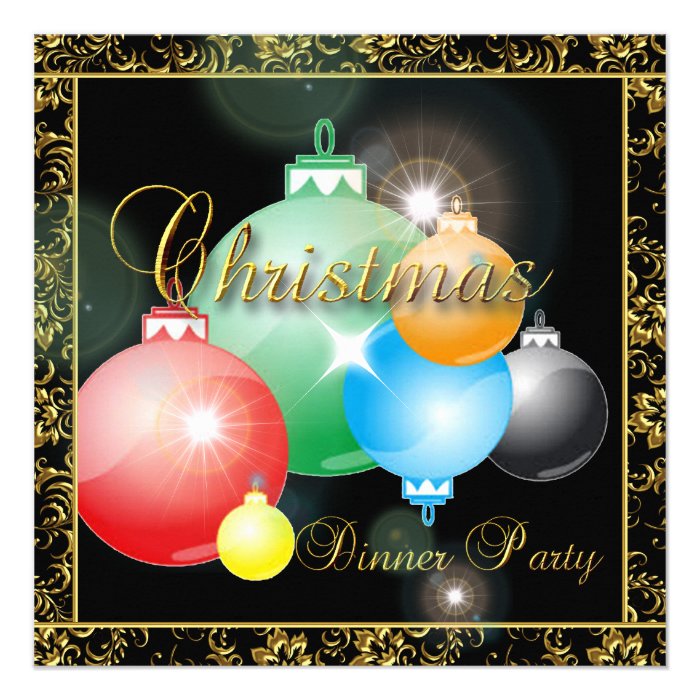 Customize your Cristmas Dinner Party Invitation 