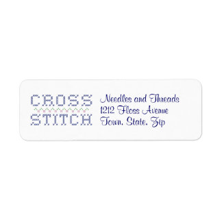 Customize Your Cross Stitch Label