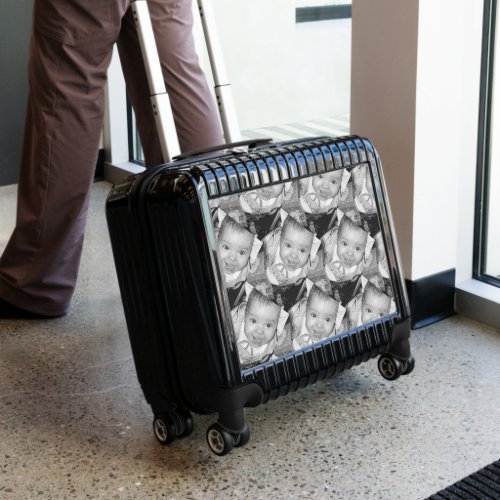 Customize Your custom black white photo pattern Luggage